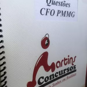 Imagem de capa para o Ebook Apostila Caderno de Quetões CFO PMMG 2026 Digital