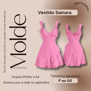 Imagem de capa para o Ebook Molde vestido samara