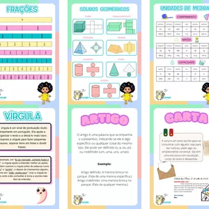 Imagem de capa para o Ebook Decoração Ensino Fundamental - Matemática e Português