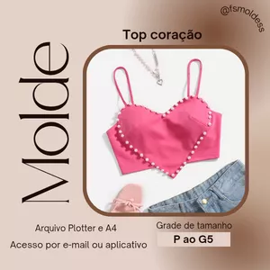 Imagem de capa para o Ebook Molde top coração 