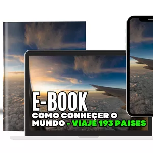 Imagem de capa para o Ebook E-book Como conheçer o Mundo - Viaje 193 paises sendo Brasileiro
