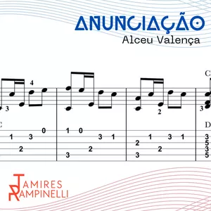 Imagem de capa para o Curso online "Anunciação" de Alceu Valença (Arranjo para Violão Solo - Por Tamires Rampinelli)