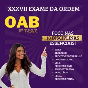 Imagem do curso Preparatório Exame da Ordem XXXVII