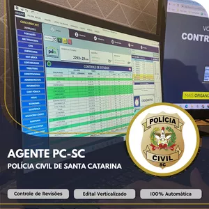 Imagem do curso  Planilha do Aprovado - PC-SC - Agente