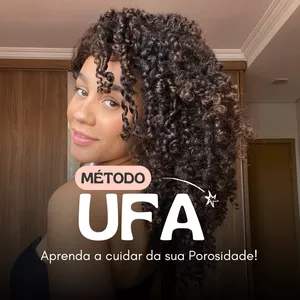 Imagem de capa para o Curso online Método UFA - Aprenda a cuidar do seu cabelo poroso!
