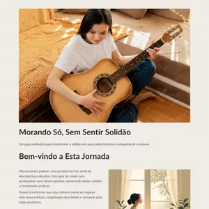 Imagem de capa para o Ebook morando so sem se sentir solitario