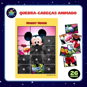 Imagem de capa para o Ebook Quebra-Cabeças Animado