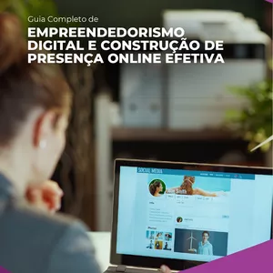 Imagem de capa para o Ebook Empreendedorismo Digital e Construção de Presença Online Efetiva
