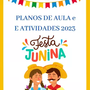 Imagem de capa para o Ebook FESTA JUNINA  - 5 PLANOS DE AULA DIÁRIOS E ATIVIDADES PEDAGÓGICAS  