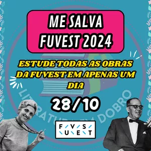Imagem de capa para o Evento online ME SALVA FUVEST 2024 (OBRAS LITERÁRIAS)