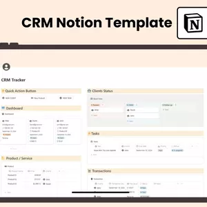 Cover image for Ebook CRM Notion Template