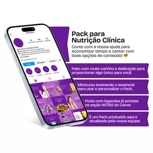 Imagem de Pack Canva - Nutrição Clínica criado por Gabriel Campos | Packs Canva na hotmart