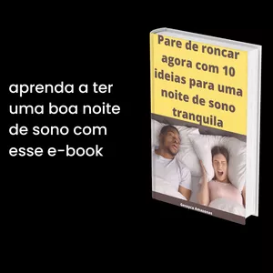 Imagem de capa para o Ebook 10 dicas para parar de roncar