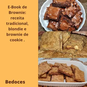 Imagem de capa para o Ebook eBook de Brownie : receita tradicional,blondie e brownie de cookie