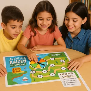 Imagen de portada para Ebook Aventura Kaizen 12 Semanas (missões + tabuleiro gamificado)