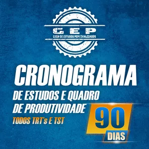 Imagem de capa para o Ebook Cronograma de Estudos e Quadro de Produtividade