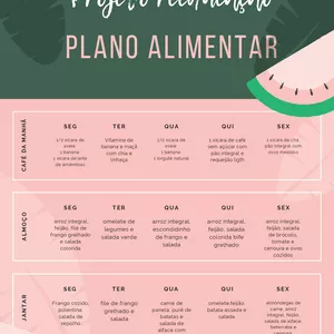 Imagem de capa para o Ebook Plano de Refeições Fit