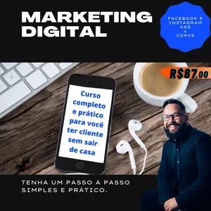 Imagem de capa para o Ebook MARKETING DIGITAL - FACEBOOK E INSTAGRAM ADS + COPYS 