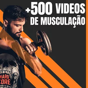 Imagem de capa para o Ebook 💪🏻+500 Exercícios de Musculação