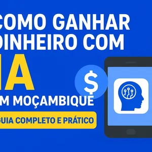 Imagem de capa para o Ebook Como ganhar dinheiro com IA em Moçambique 