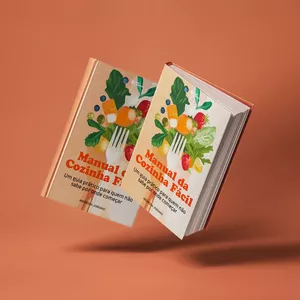 Imagem de capa para o Ebook Manual da Cozinha Fácil · Um guia prático para quem não sabe por onde começar 