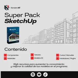 Imagen de portada para Curso online Super Pack SketchUp