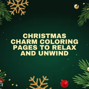 Cover image for Ebook Christmas Charm Coloring Pages to Relax and Unwind
