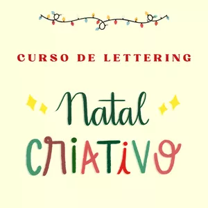 Imagem de capa para o Curso online Curso de Lettering Natal Criativo