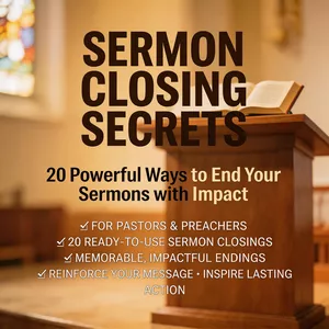 Cover image for Ebook Sermon Closing Secrets – 20 Powerful Ways to End Your Sermons with Impact 