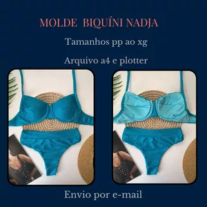 Imagem de capa para o Ebook Molde Biquíni Nadja