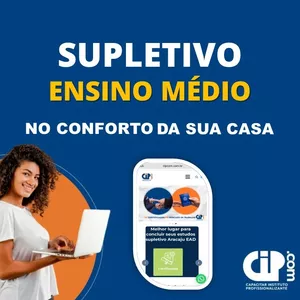 Imagem de capa para o Curso online SUPLETIVO CIP.COM ENSINO MÉDIO