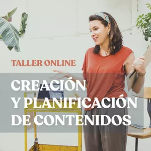 Imagem principal do produto TALLER ONLINE SOBRE CREACIÓN Y PLANIFICACIÓN DE CONTENIDOS