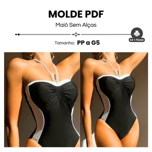 Imagem de capa para o Ebook MOLDE MAIÔ SEM ALÇAS