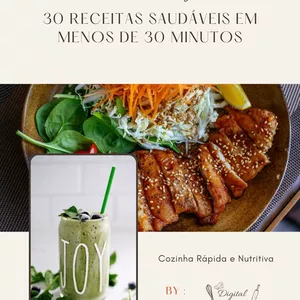 Imagem de capa para o Ebook Alimente seus Objetivos – 30 Receitas Saudáveis em Menos de 30 Minutos