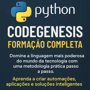 Imagem de Python CodeGenesis – Formação Completa  criado por Curso Completo Com Certificado na hotmart