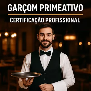 Imagem do curso Garçom PrimeAtivo – Certificação Profissional 