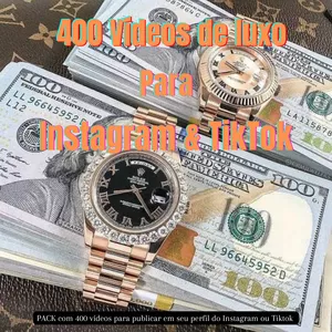 Imagem de capa para o Ebook Pack com 400 vídeos de luxo para IG ou Tiktok.