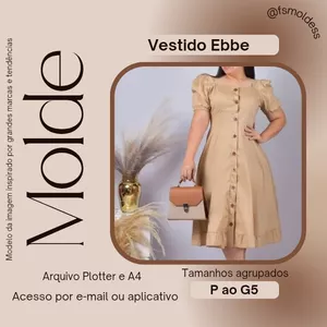 Imagem de capa para o Ebook Molde vestido Ebbe 