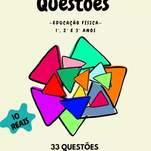 Imagem de capa para o Ebook Questões de Educação Física - 1o, 2o, 3o Anos.