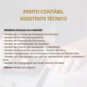 Imagem de capa para o Curso online Modelos para Perito Contábil - Assistente Técnico + Bônus