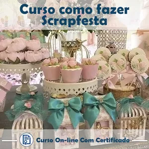 Curso Curso como fazer Scrapfesta 