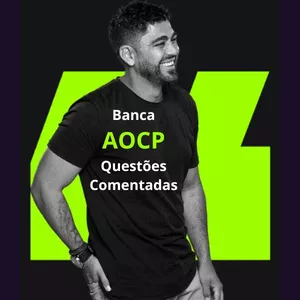 Imagem de capa para o Curso online 25  Comentadas Banca AOCP