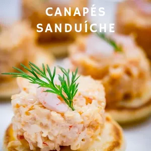 Imagem de capa para o Ebook Finger food, Canapés e Sanduíches
