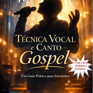 Imagem de capa para o Ebook Técnica Vocal e Canto Gospel: Um Guia Prático Para Iniciantes