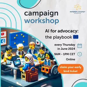 Cover image for Online event AI for advocacy campaigns: the playbook