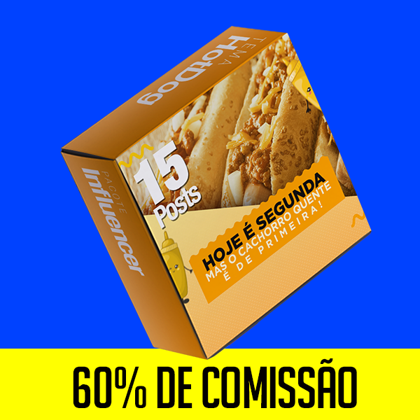 Imagem de Pacote de Post para Hotdog - CMZ (15 Posts) criado por Agencia Camazo na hotmart