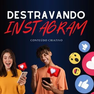 Imagem de capa para o Ebook Destravando o Instagram  - Técnicas e Ferramentas