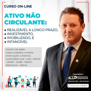 Imagem de ATIVO NÃO CIRCULANTE: REALIZAVEL A LONGO PRAZO, INVESTIMENTO, IMOBILIZADO E INTANGÍVEL criado por Descomplicont Ltda na hotmart