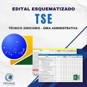 Imagem de capa para o Ebook Edital Esquematizado TSE Unificado Técnico Judiciário - Área Administrativa