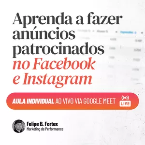 Imagem de capa para o Serviço online Aprenda a fazer anúncios patrocinados - Aula Particular